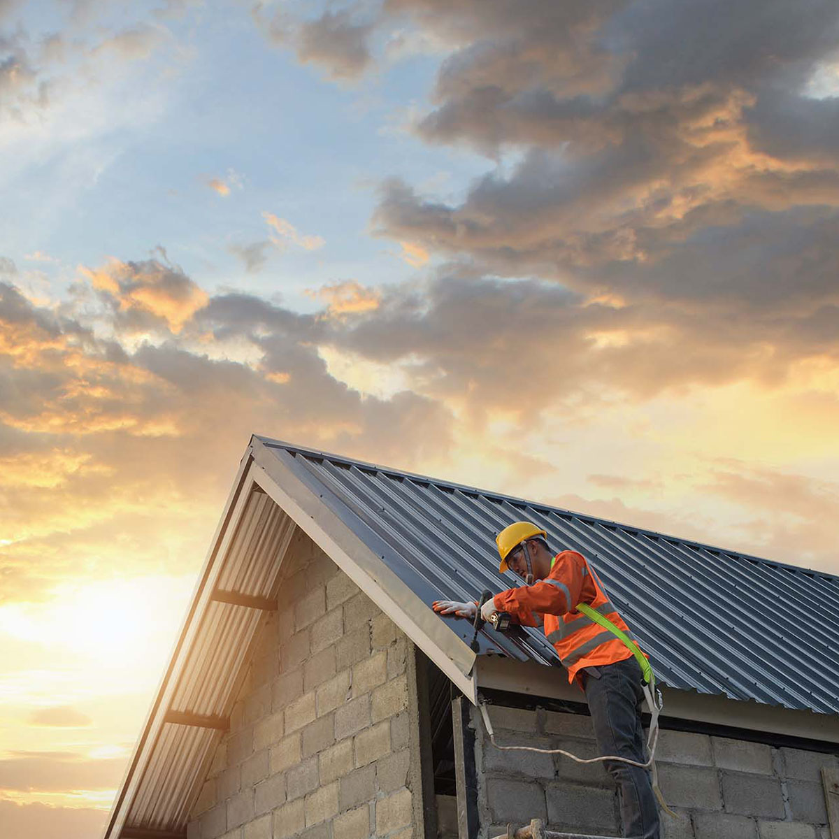 Guilfoyle Roofing professional at work